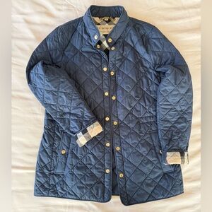 Burberry Navy Pensham Quilted Jacket